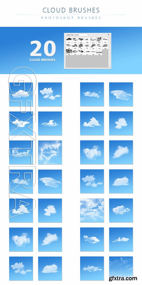 GraphicRiver - Cloud Brushes 16730842