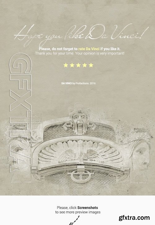 GraphicRiver - Da Vinci Hand Drawn Sketch Photoshop Action 16753868