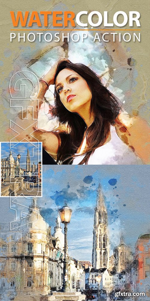 GraphicRiver - Watercolor Photoshop Action 16682144