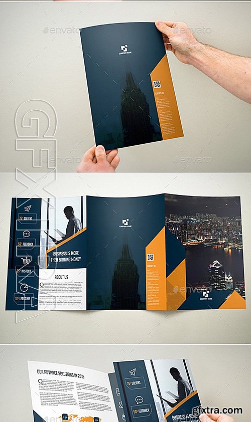 GraphicRiver - 3xA4 Trifold Brochure 12253145