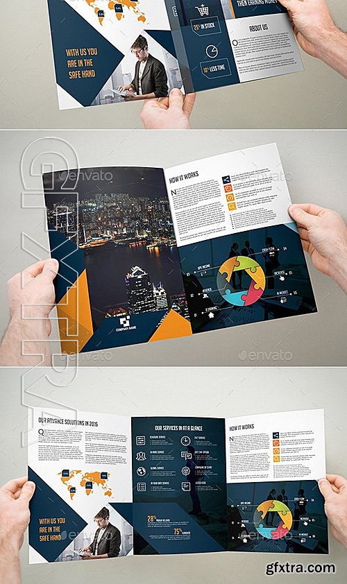 GraphicRiver - 3xA4 Trifold Brochure 12253145