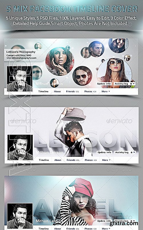 GraphicRiver - 5 Mix Facebook Timeline Cover 7584950