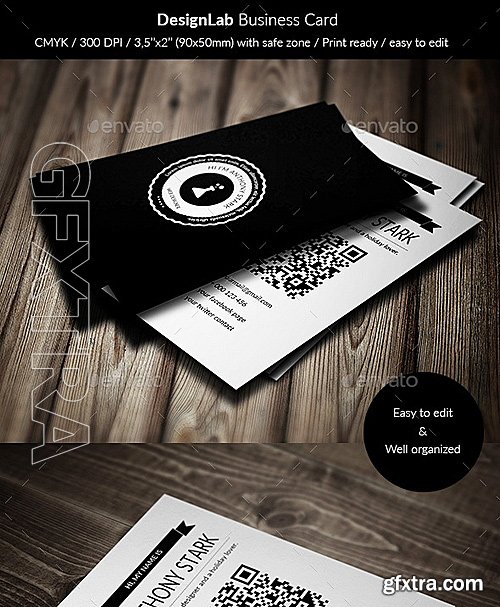 GraphicRiver - DesignLab Business Card - Simple & Retro 12316564