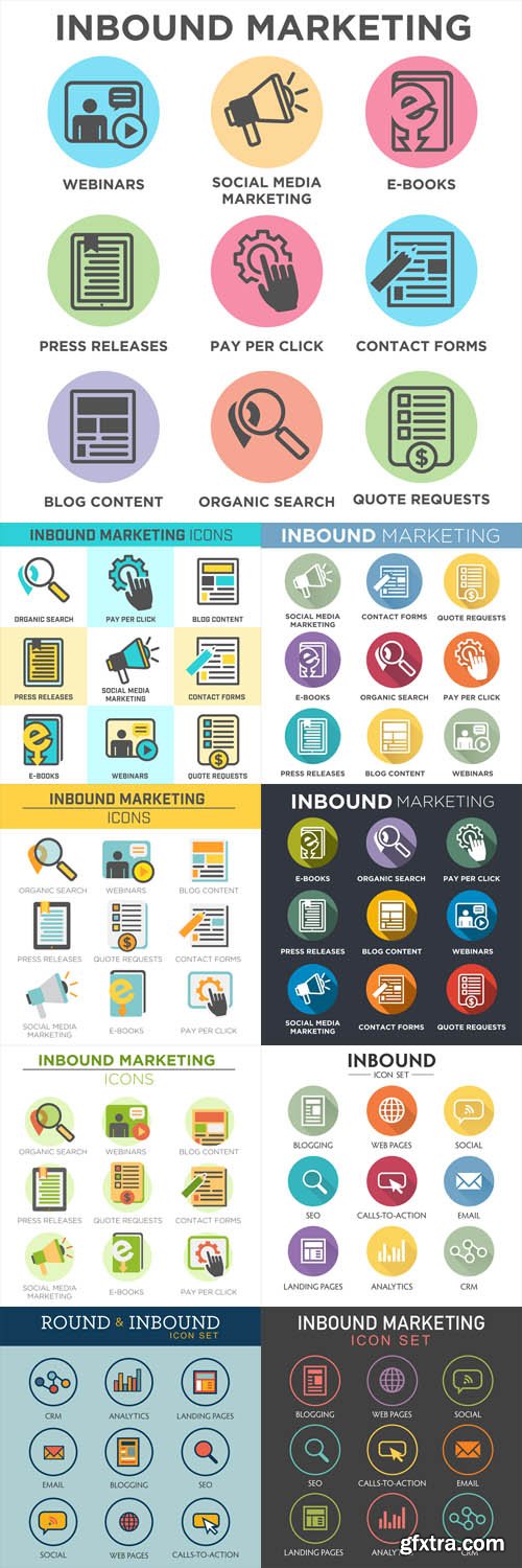 Vector Set - Inbound Marketing Icons