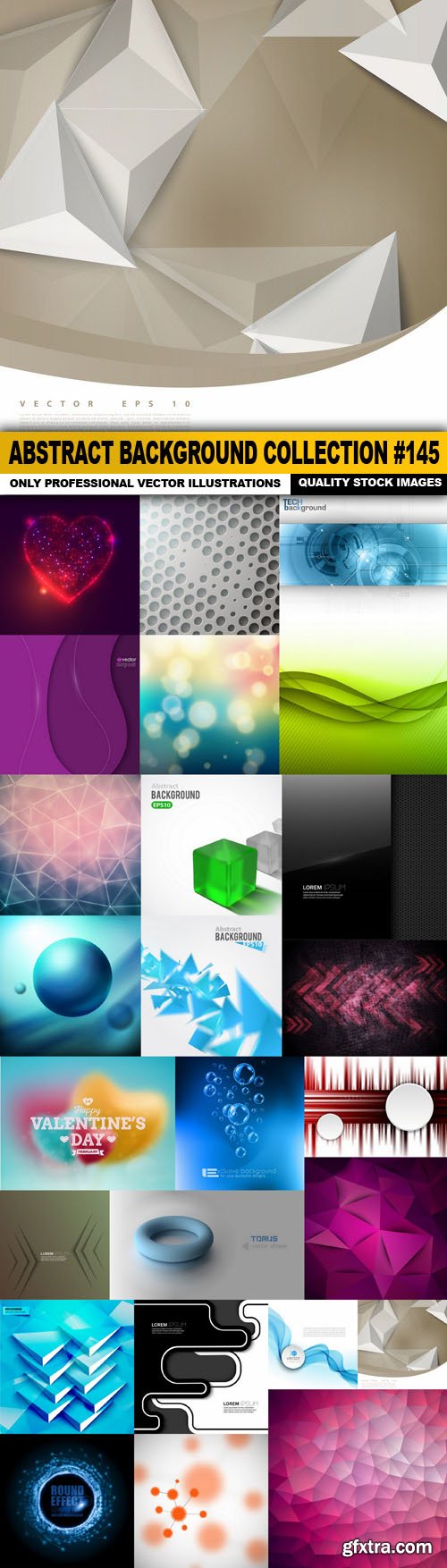 Abstract Background Collection #145 - 25 Vector