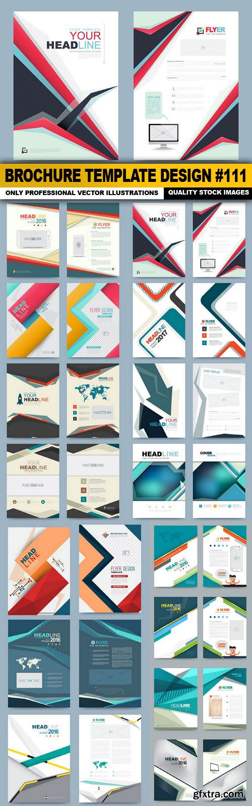 Brochure Template Design #111 - 15 Vector