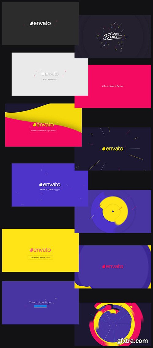 Videohive - Flat Logo Animations - 16325991