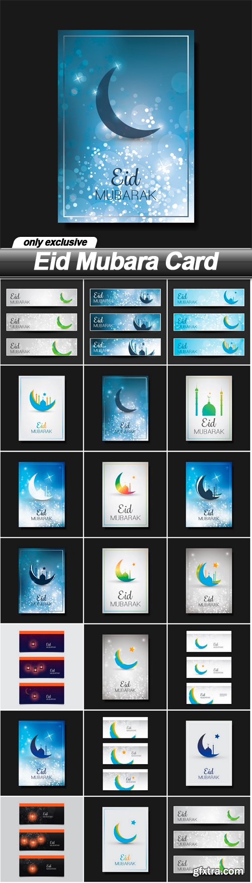 Eid Mubara Card - 20 EPS