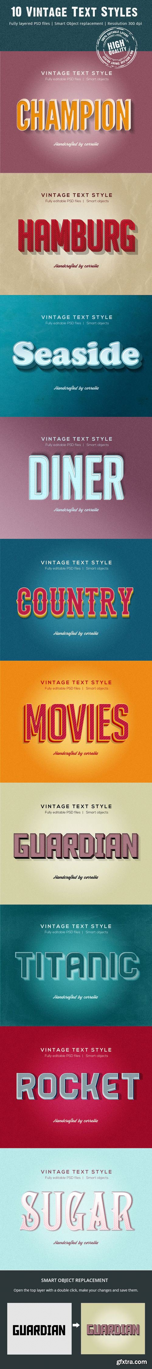 Graphicriver - 10 Vintage Text Styles 8156623