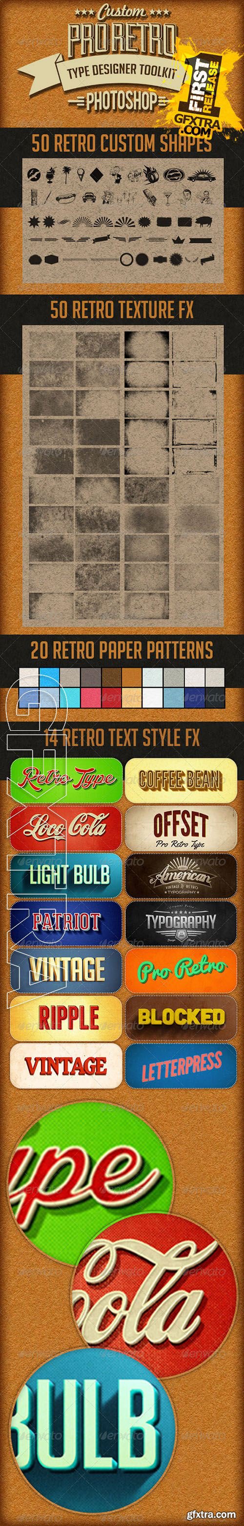 Graphicriver - Pro Retro Text Designer Toolkit 8138859