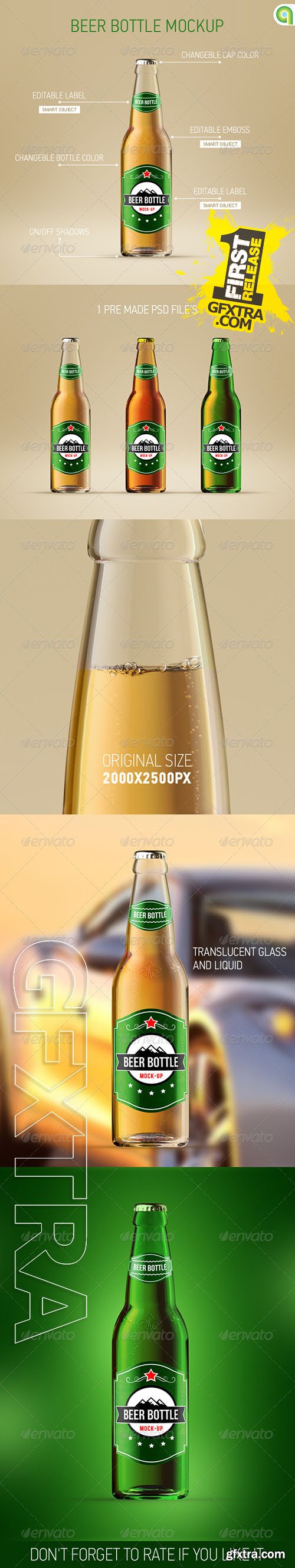 Graphicriver - Beer Bottle Mockup 7376175