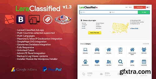 CodeCanyon - LaraClassified v1.1 - Geo Classified Ads CMS - 16458425