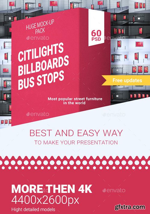 GraphicRiver CBB Pack — 60 PSD Citylights, Billboards & Bus Stops Mock-ups!