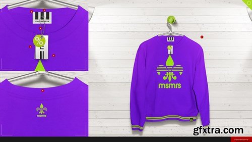 CreativeMarket - Hoodie / Blouse On 5 Stages Mock-up 754443