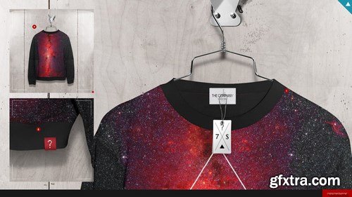 CreativeMarket - Hoodie / Blouse On 5 Stages Mock-up 754443