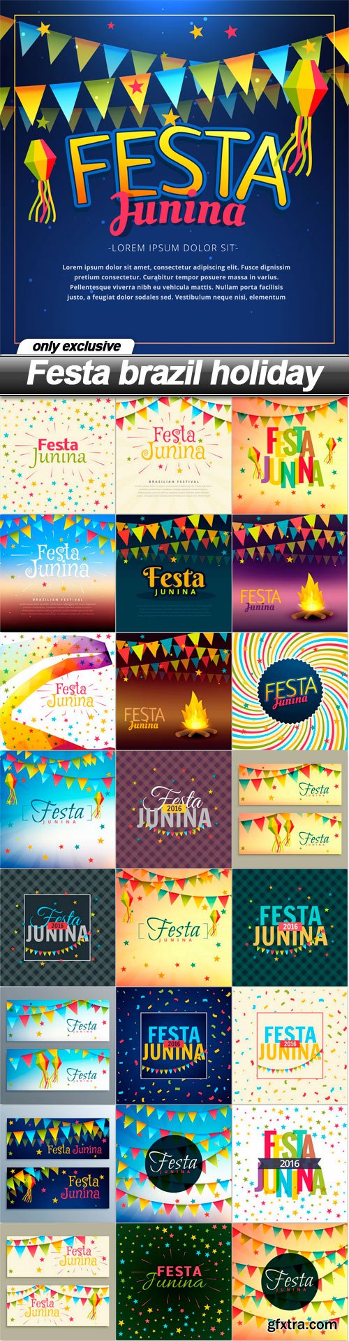 Festa brazil holiday - 25 EPS