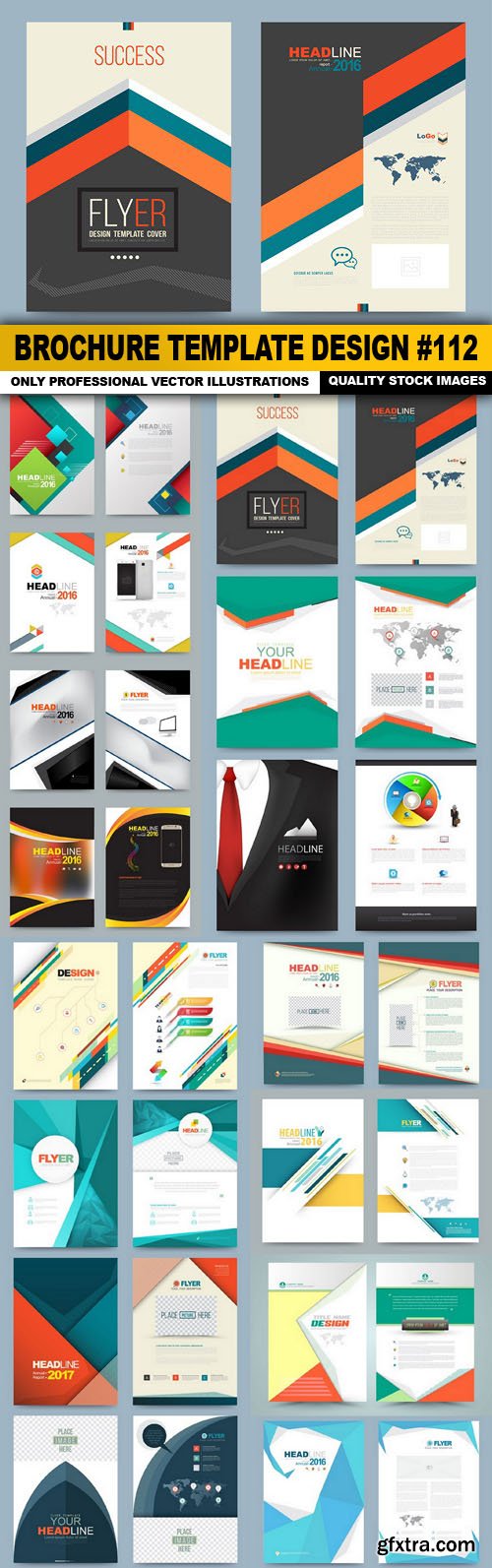 Brochure Template Design #112 - 15 Vector