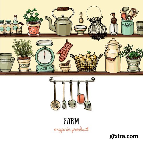 Kitchenware, farm organic product