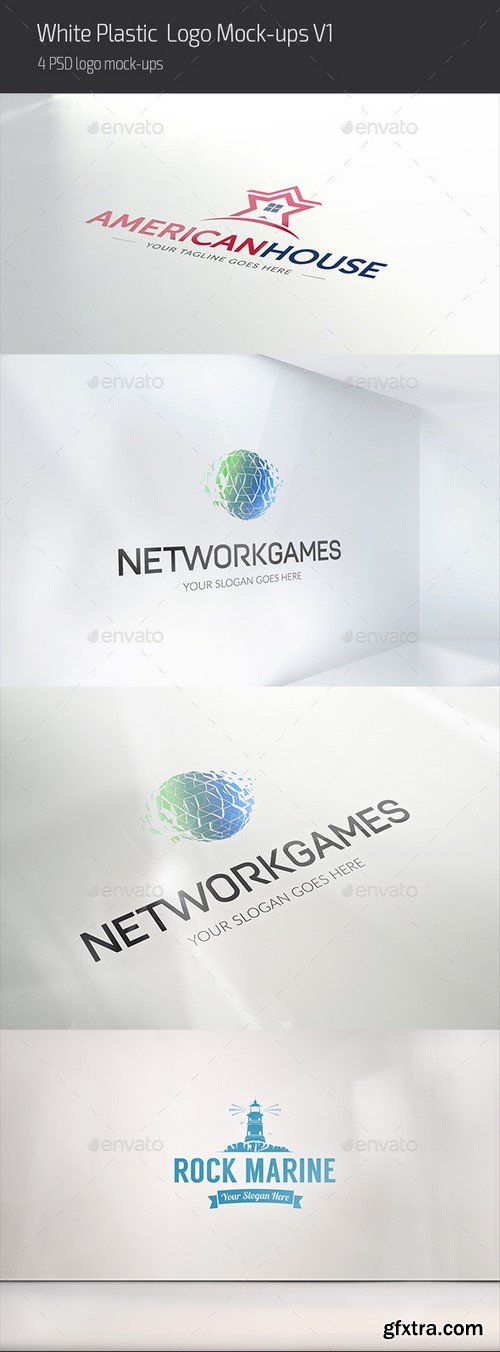 GraphicRiver - White Plastic Logo Mock-ups V1 - 16749935