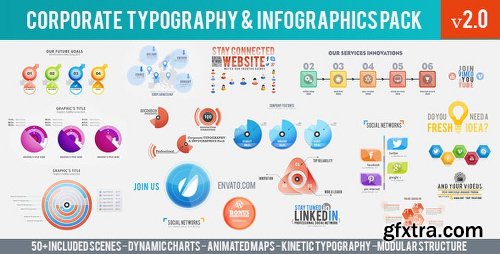 Videohive Corporate Typography & Infographics Pack 7702943