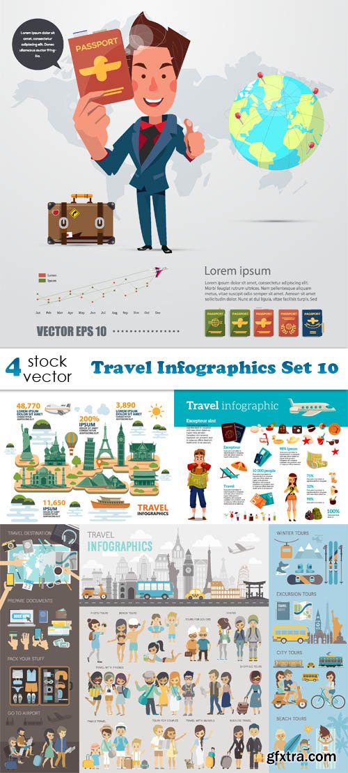 Vectors - Travel Infographics Set 10