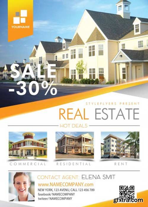 Real Estate PSD Flyer Template