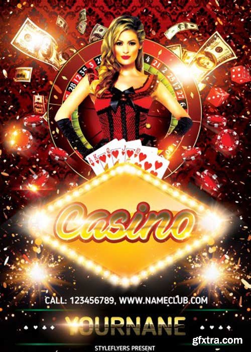 Casino PSD Flyer Template