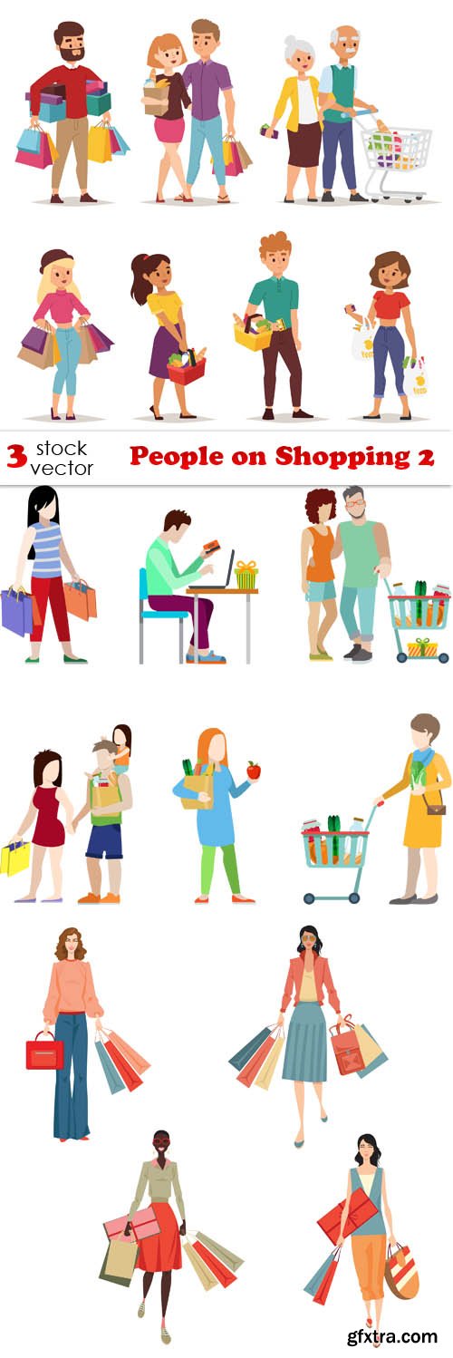 Vectors - People on Shopping 2