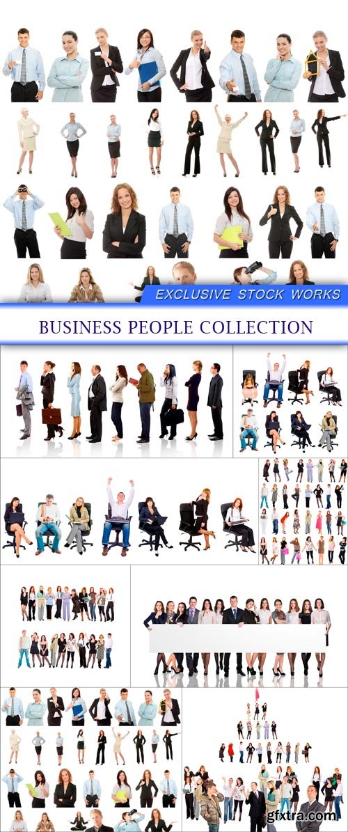 Business people collection 8X JPEG