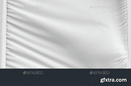 Graphicriver Feather / Bow / Sail Flag Mockup 11557451