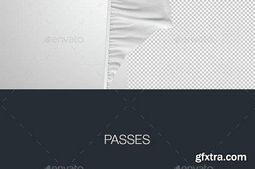 Graphicriver Feather / Bow / Sail Flag Mockup 11557451