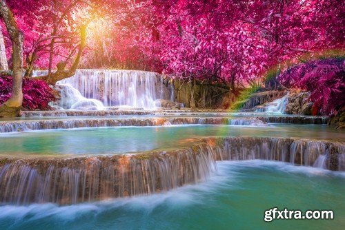 Tropical waterfall 1-8 UHQ JPEG