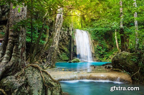 Tropical waterfall 1-8 UHQ JPEG