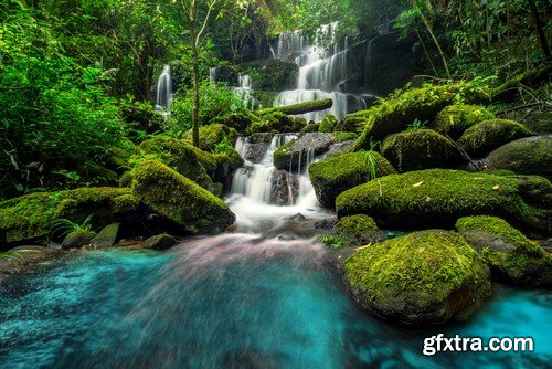 Tropical waterfall 1-8 UHQ JPEG