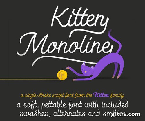 Kitten Monoline Font