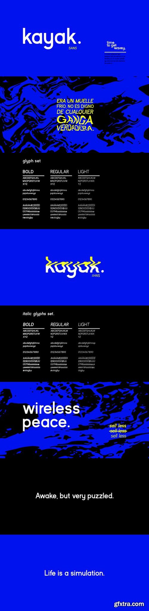 Kayak Sans Typeface