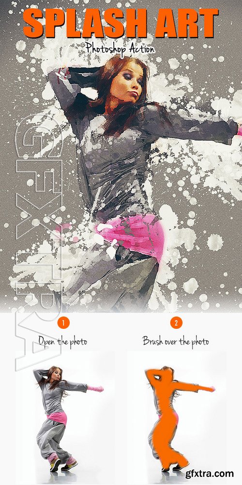 GraphicRiver - Splash Art Photoshop Action 16708949