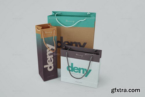 GraphicRiver - Corrugated Paper Bag 3 Types Mockup 16731777