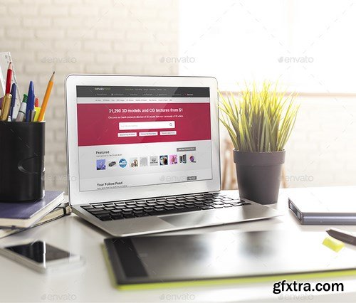 GraphicRiver - Realistic Laptop Mockup 16767615