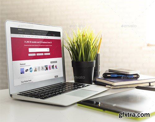 GraphicRiver - Realistic Laptop Mockup 16767615