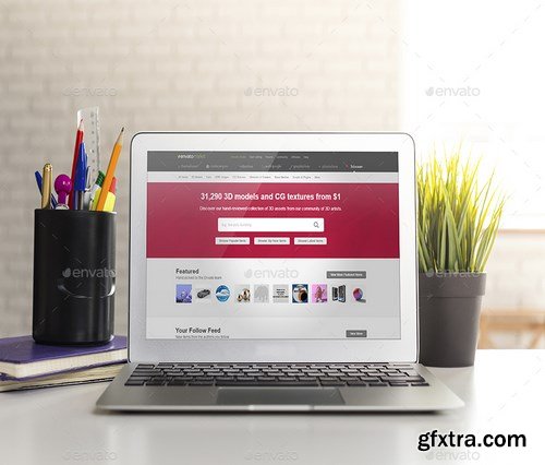 GraphicRiver - Realistic Laptop Mockup 16767615