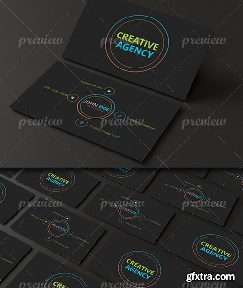 Android Style Business Card Design 2848