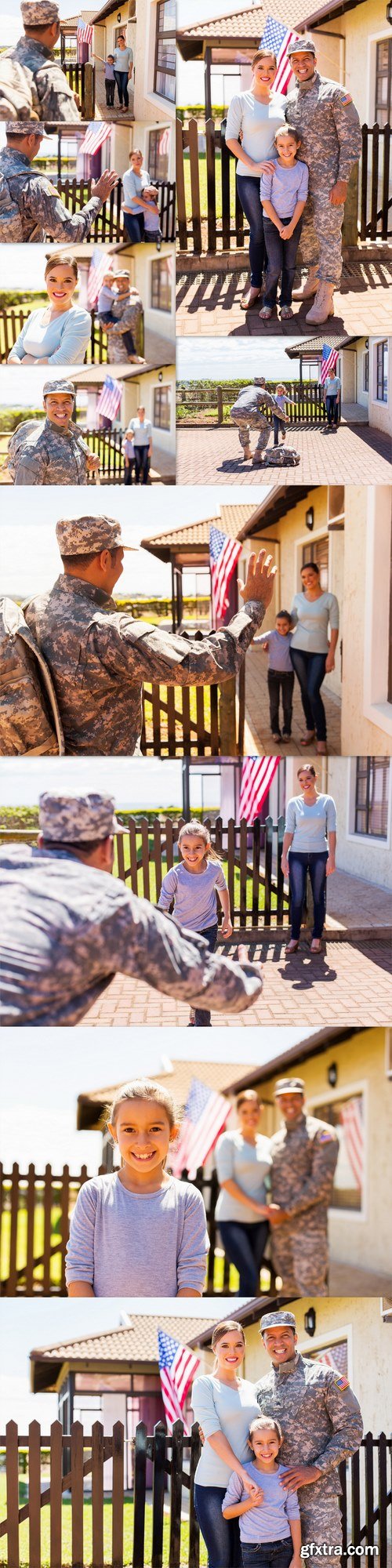 American soldier reunited with family