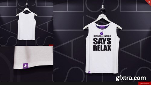 CreativeMarket - Tank Shirt On 5 Stages Mock-up 753234