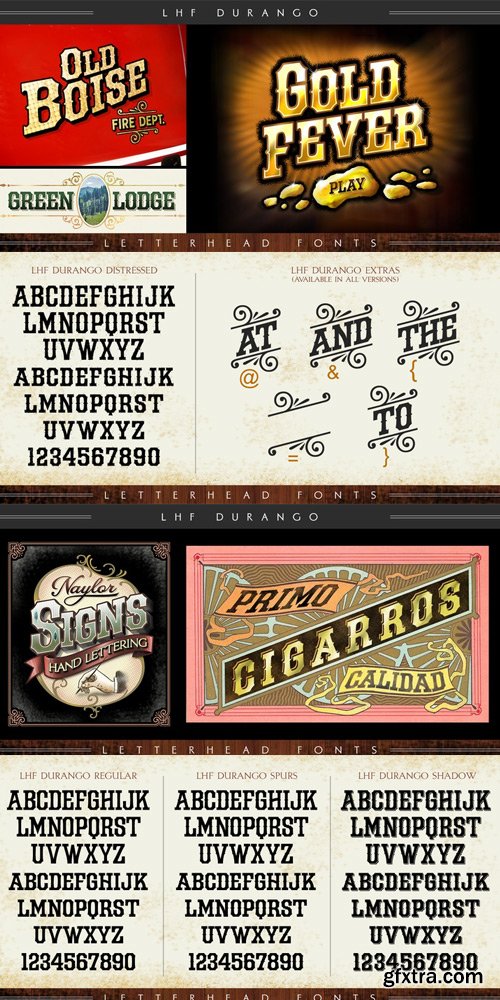 LHF Durango Font Family $52