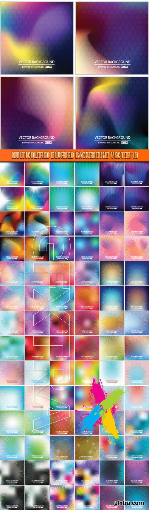 Multicolored blurred background vector 10