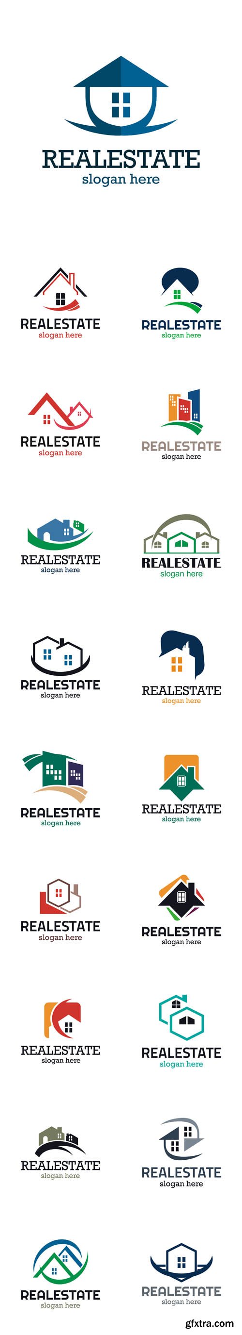 Vector Set - 20 Real Estate Logos