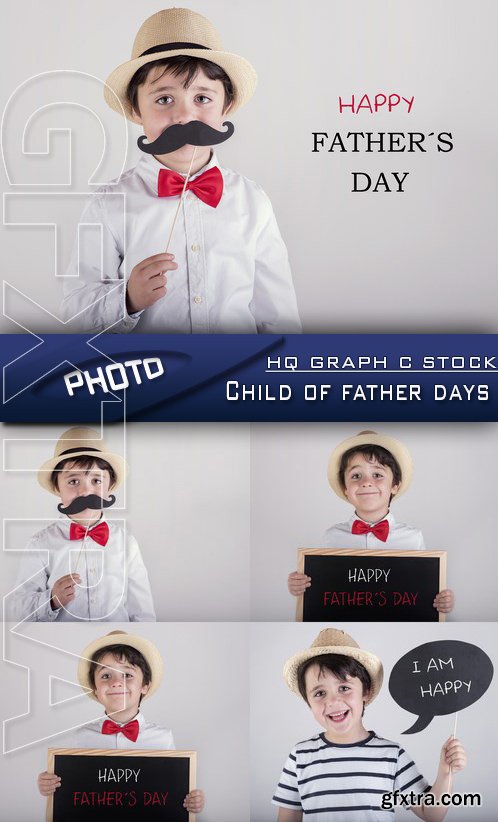 Stock Photo - Child of father days