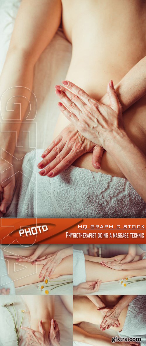 Stock Photo - Physiotherapist doing a massage technic