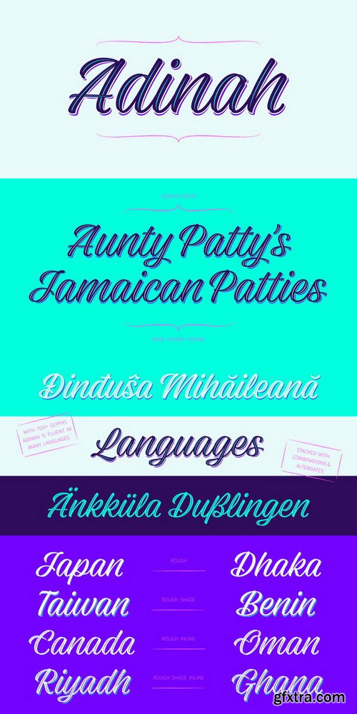 Adinah Font Family $120